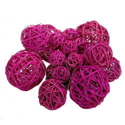 BOULE OSIER - Fushia x 10...