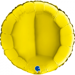 BALLON MYLARD - Rond jaune...