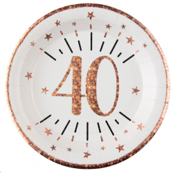 ASSIETTE - 40 ans rose gold...