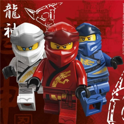 SERVIETTE - Lego ninjago x...