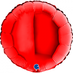 BALLON MYLARD - Rond rouge...