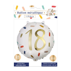 BALLON MYLARD - 18 ans (45cm)