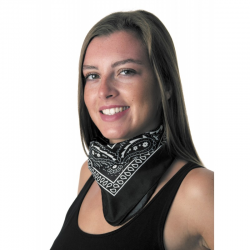 BANDANA /FOULARD - Noir cow...