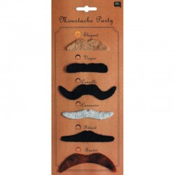 MOUSTACHE - Assortiment x 6...