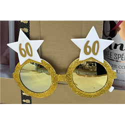 LUNETTE - 60 ans blanc/or...