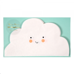 SERVIETTE - Nuage x 20...