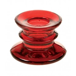 BOUGEOIR - Rouge (en verre...