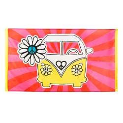 DRAPEAU - Hippie/van (en...