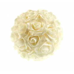 BOULE DE FLEUR/ROSE - Blanc...