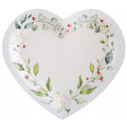 ASSIETTE  - Coeur floral x...